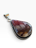 Mookaite Jasper Silver Overlay Pendant