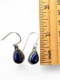 Blue Lapis Solid 925 Sterling Silver Earrings