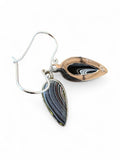 Fordite Solid 925 Sterling Silver Earrings