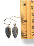 Fordite Solid 925 Sterling Silver Earrings