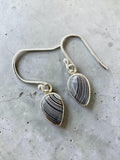 Fordite Solid 925 Sterling Silver Earrings