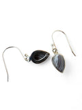 Fordite Solid 925 Sterling Silver Earrings