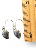 Fordite Solid 925 Sterling Silver Earrings