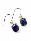 Blue Lapis Solid 925 Sterling Silver Earrings