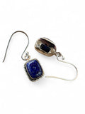 Blue Lapis Solid 925 Sterling Silver Earrings