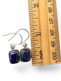 Blue Lapis Solid 925 Sterling Silver Earrings