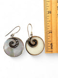 Mother of Pearl Solid 925 Sterling Silver Earrings