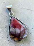 Mookaite Jasper Silver Overlay Pendant