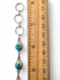 Kingman Blue Copper Turquoise Solid 925 Sterling Silver Bracelet