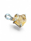 Rough Citrine Solid 925 Sterling Silver Pendant