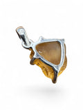 Rough Citrine Solid 925 Sterling Silver Pendant