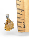 Rough Citrine Solid 925 Sterling Silver Pendant