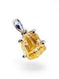 Rough Citrine Solid 925 Sterling Silver Pendant