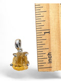 Rough Citrine Solid 925 Sterling Silver Pendant
