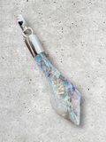 Aura Druzy Silver Overlay Pendant
