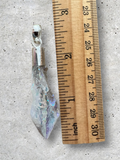 Aura Druzy Silver Overlay Pendant