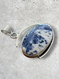 Sodalite Silver Overlay Pendant