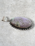 Purpurite Silver Overlay Pendant