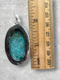 Laguna Lace Agate Silver Overlay Pendant
