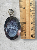 Lepidolite Silver Overlay Pendant