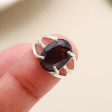 Iolite Sunstone Solid 925 Sterling Silver Ring 9.5