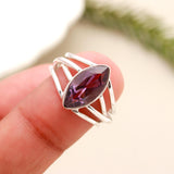 Amethyst Solid 925 Sterling Silver Ring 9