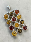 Baltic Amber Solid 925 Sterling Silver Pendant