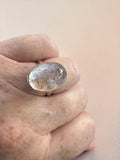 Lepidocrite Lucky Quartz Solid 925 Sterling Silver Ring 7