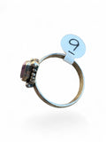 Making Waves Jewelry and Accessories marquise cut amethyst ring in sterling silver with beaded bezel detail