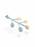 Making Waves Jewelry and Accessories sterling silver branch pendant with five oval moonstone cabochons
