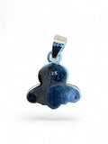 Back view of a Making Waves Jewelry and Accessories sterling silver pendant showing the 925 hallmark stamp