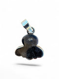Back view of Making Waves Jewelry and Accessories sterling silver pendant showing 925 hallmark stamp