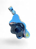 Back view of Making Waves Jewelry and Accessories sterling silver pendant showing 925 hallmark stamp