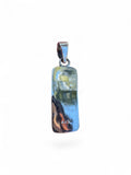 Making Waves Jewelry and Accessories sterling silver pendant back view showing 925 hallmark stamp