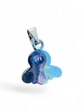 Back view of a Making Waves Jewelry and Accessories sterling silver pendant showing the 925 hallmark stamp.