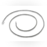 18 inch Solid 925 Sterling Silver Popcorn Chain 1.6 mm