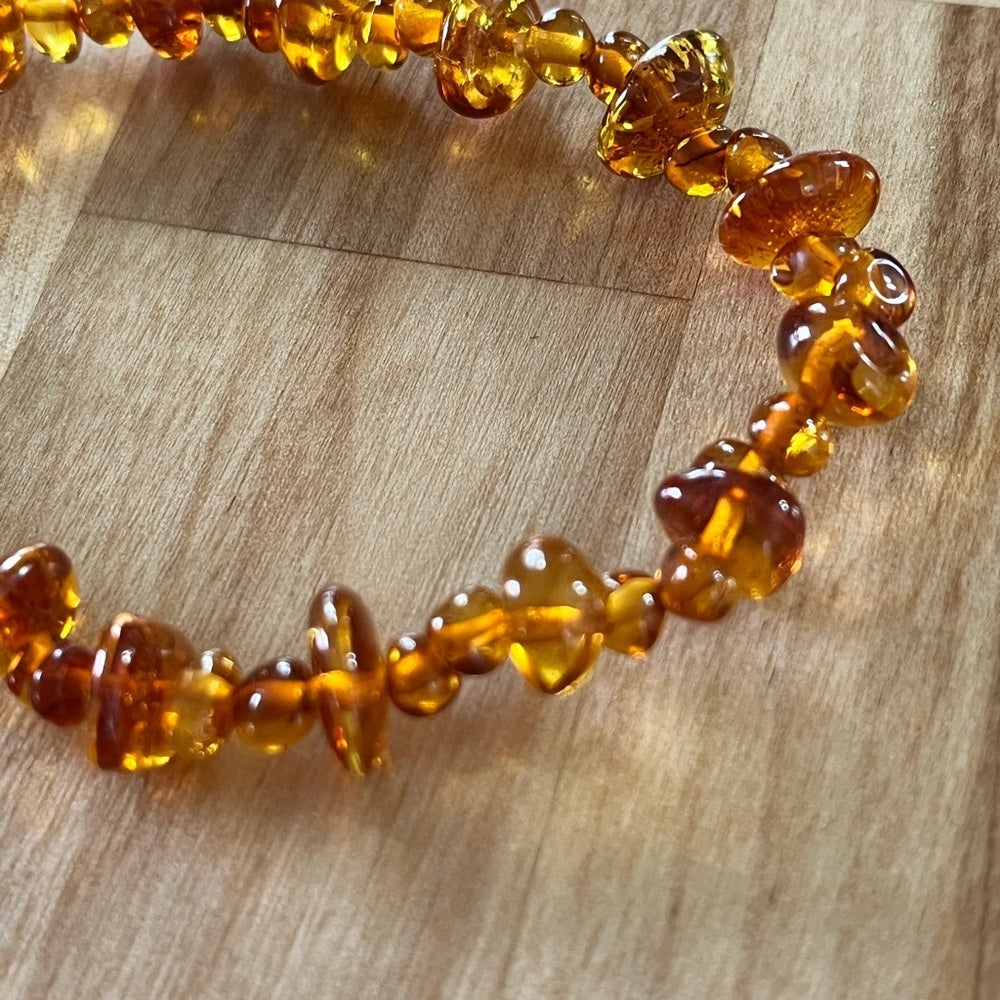 Genuine Baltic amber honey Bracelet