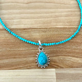 Turquoise 925 Sterling Pendant Necklace