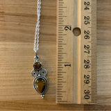 Tigers Eye Solid 925 Sterling Silver Pendant Necklace
