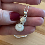 Shiva Shell Solid 925 Sterling Silver Pendant Necklace