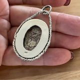 Solid 925 Sterling Silver Crazy Lace Agate Pendant