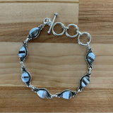 Owyhee Opal Solid 925 Sterling Silver Bracelet