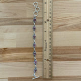 Rhodonite Solid 925 Sterling Silver Bracelet