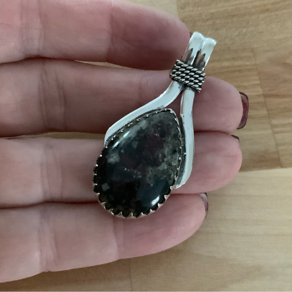 Eudialyte Solid 925 Sterling Silver Pendant