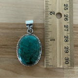 Shattuckite Solid 925 Sterling Silver Pendant