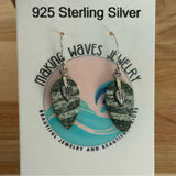 Green Swiss Opal Solid 925 Sterling Silver Earrings