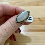 Rainbow Moonstone Solid 925 Sterling Silver Ring 4