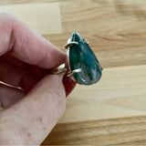 Moss Agate Solid 925 Sterling Silver Ring 4
