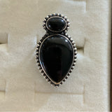 Black Onyx Solid 925 Sterling Silver Ring