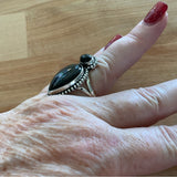 Black Onyx Solid 925 Sterling Silver Ring